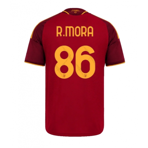 AS Roma Rodrigo Mora #86 Maglia Gara Casa Repliche 2026-27 Maniche Corte AS Roma Rodrigo Mora #86 Maglia Gara Casa Repliche 2026-27 Maniche Corte